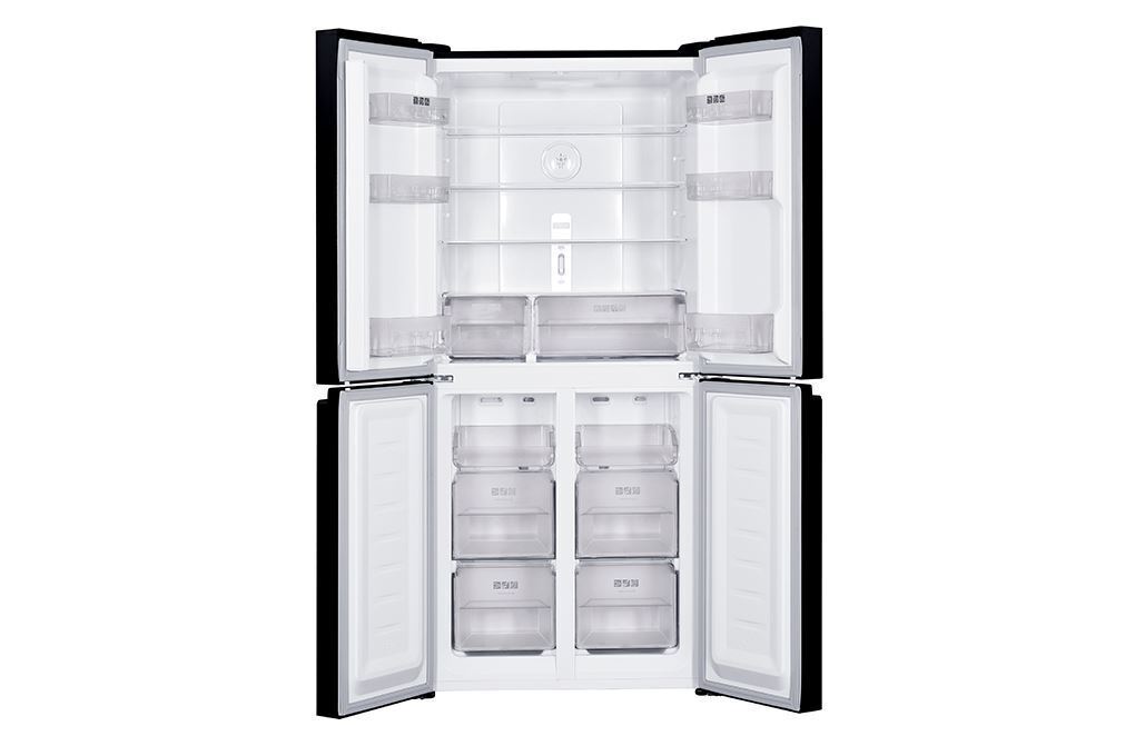 tủ lạnh sharp inverter multi door 421 lít sj-fxp510vg-bk