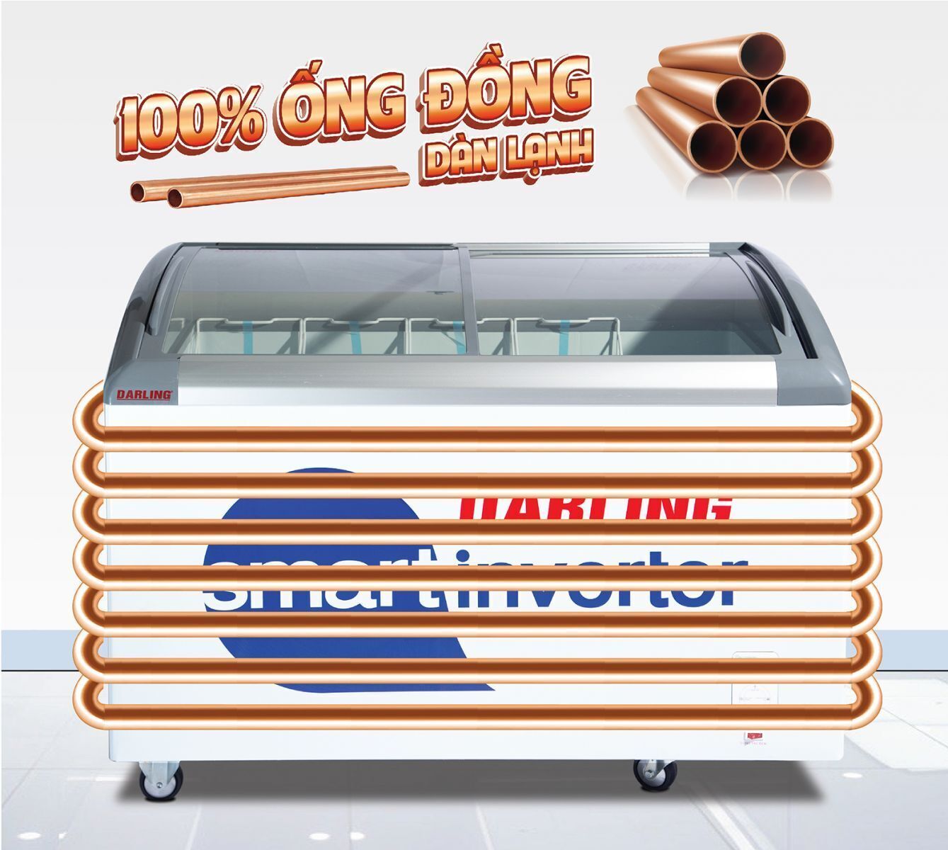 tủ kem darling inverter 450 lít dmf-5079aski