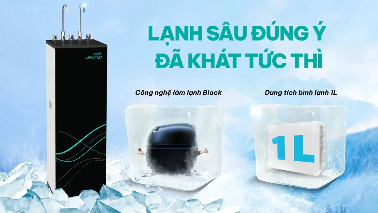 máy lọc nước nóng lạnh livotec 628s