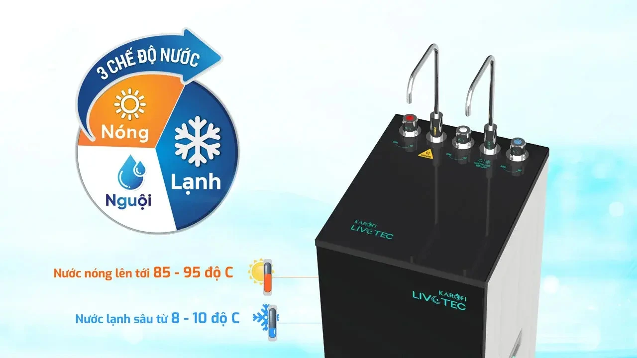 máy lọc nước nóng lạnh livotec 628s