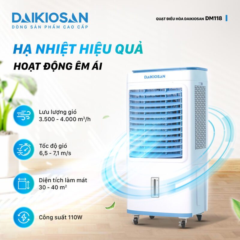 máy làm mát daikiosan dm118