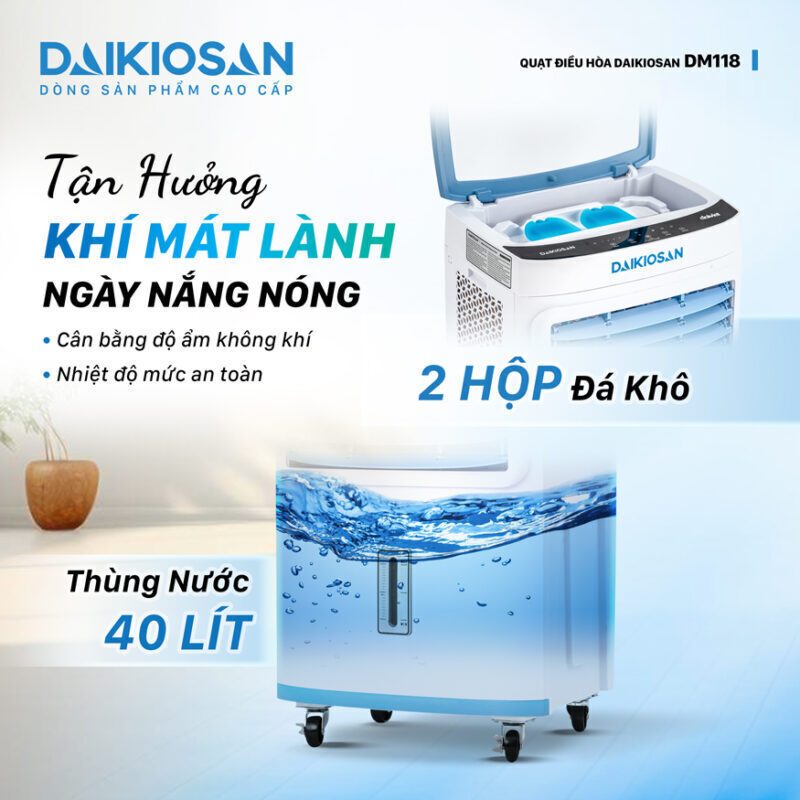 máy làm mát daikiosan dm118