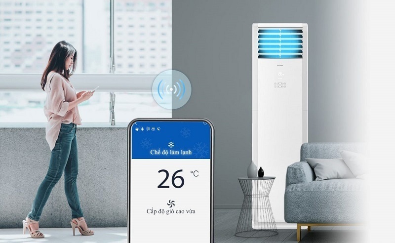 máy lạnh tủ đứng gree gvc42alxh-m6nnc7b - 5.0hp