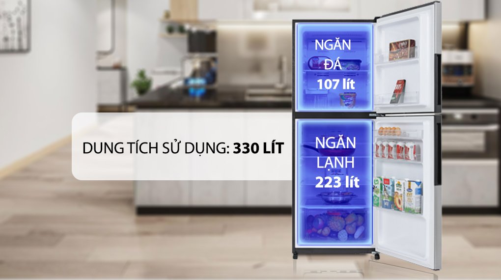 tủ lạnh sharp 352 lít inverter sj-xp352ae-sl