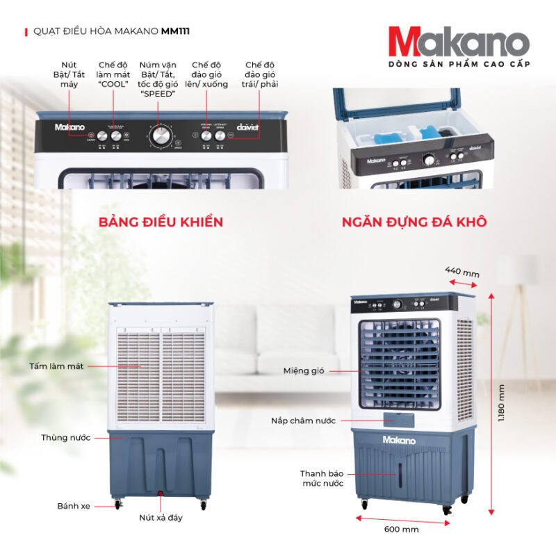 máy làm mát makano mm111