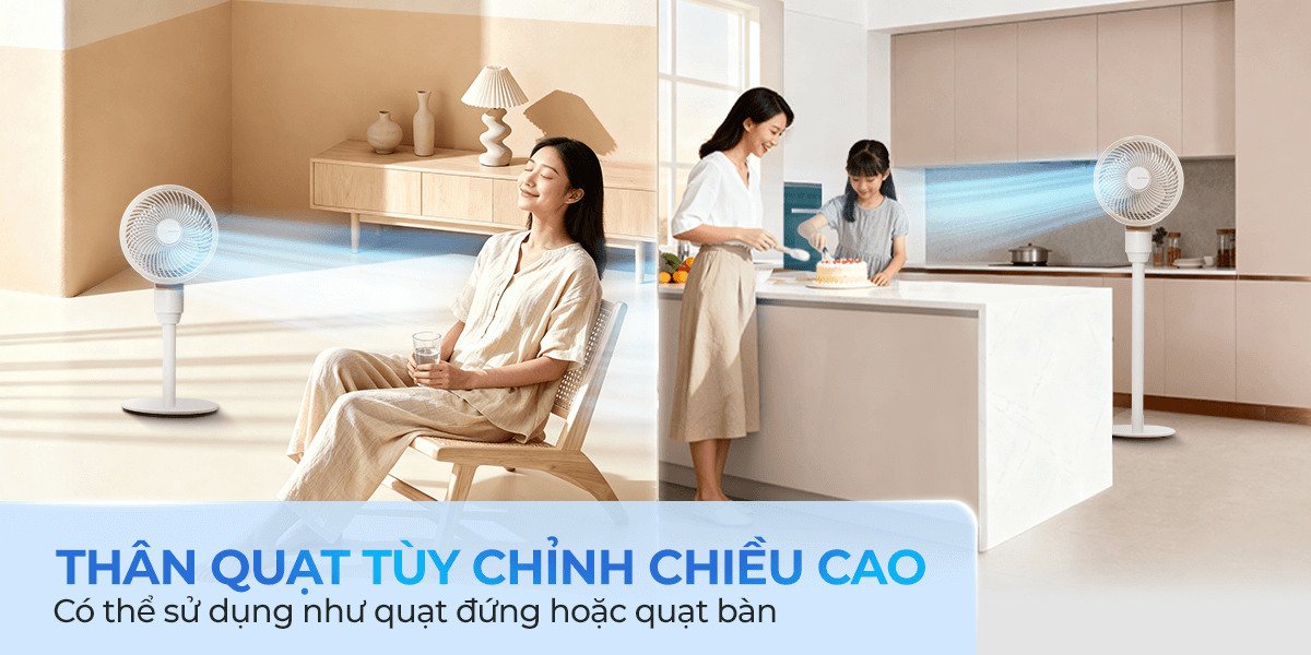 quạt tuần hoàn sharp 3 cánh pj-cd603v-c 24w