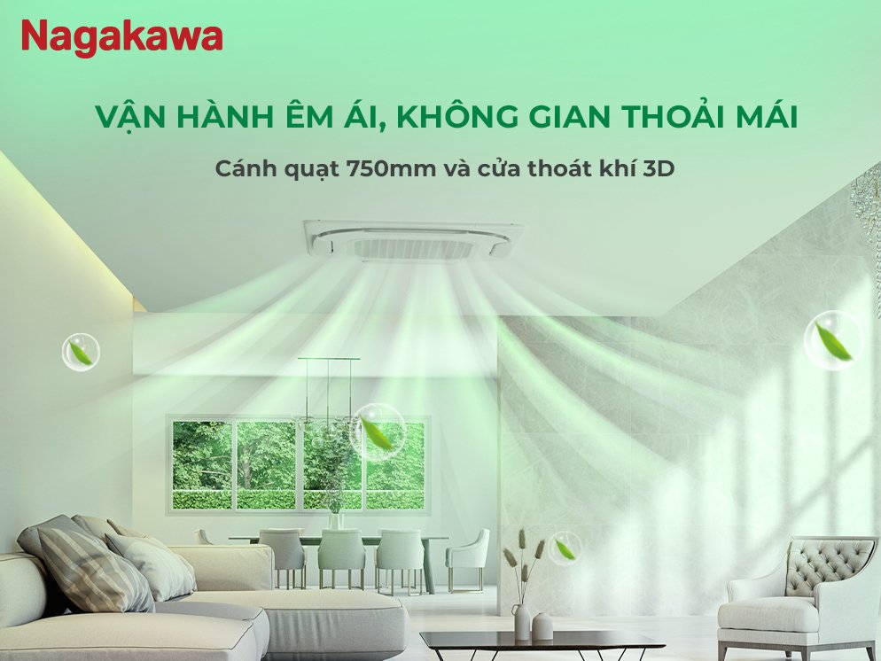 máy lạnh âm trần nagakawa inverter 5 hp nit-c50r2u35