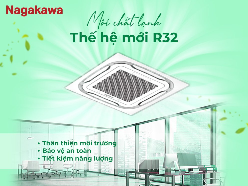 máy lạnh âm trần nagakawa inverter 5 hp nit-c50r2u35