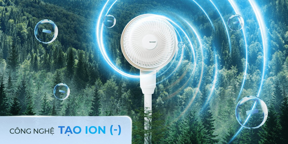 quạt tuần hoàn sharp 3 cánh pj-cd603v-c 24w