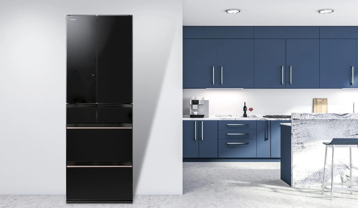 tủ lạnh hitachi inverter 520 lít r-hw540rv (xk)