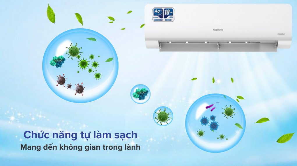 máy lạnh nagakawa inverter 2.5 hp nis-c24r2h10