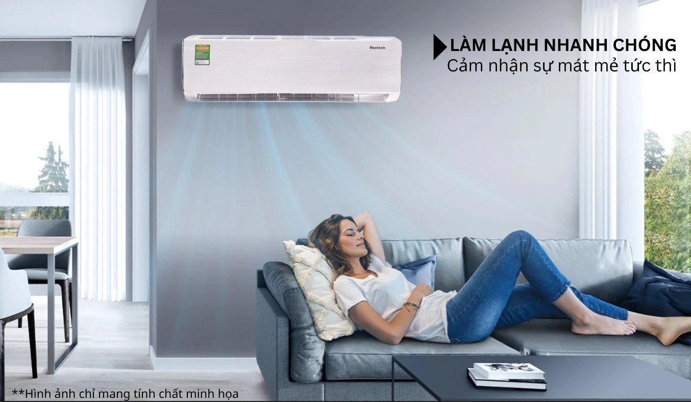 máy lạnh reetech 1.5 hp rt12-tb-bt/rc12-tb-bt
