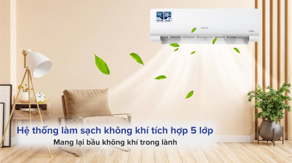 máy lạnh nagakawa inverter 2.5 hp nis-c24r2h10