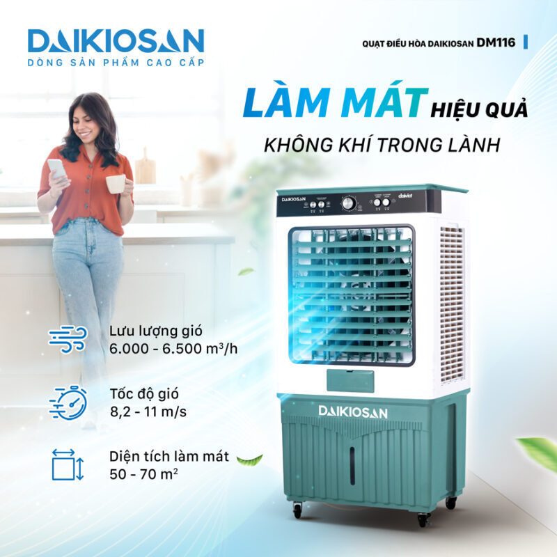 máy làm mát daikiosan dm116
