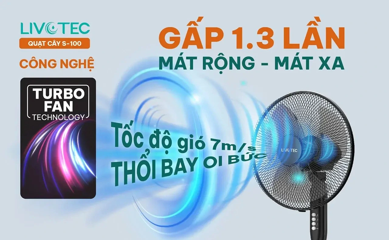 quạt cây livotec s-100