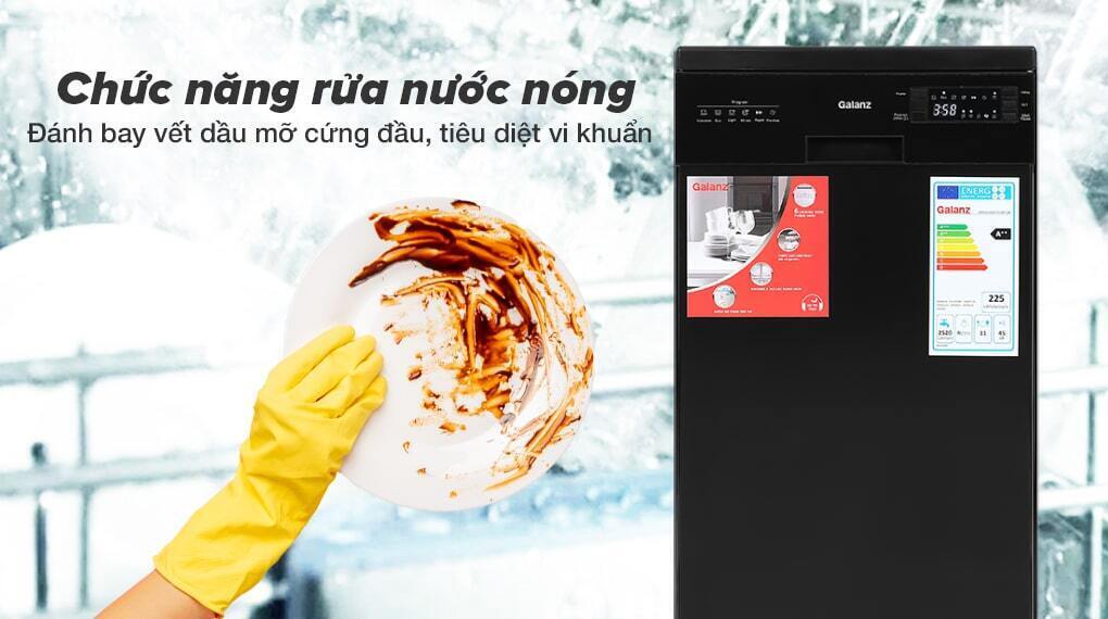 máy rửa chén độc lập galanz w45a3a401s-0e1(b)