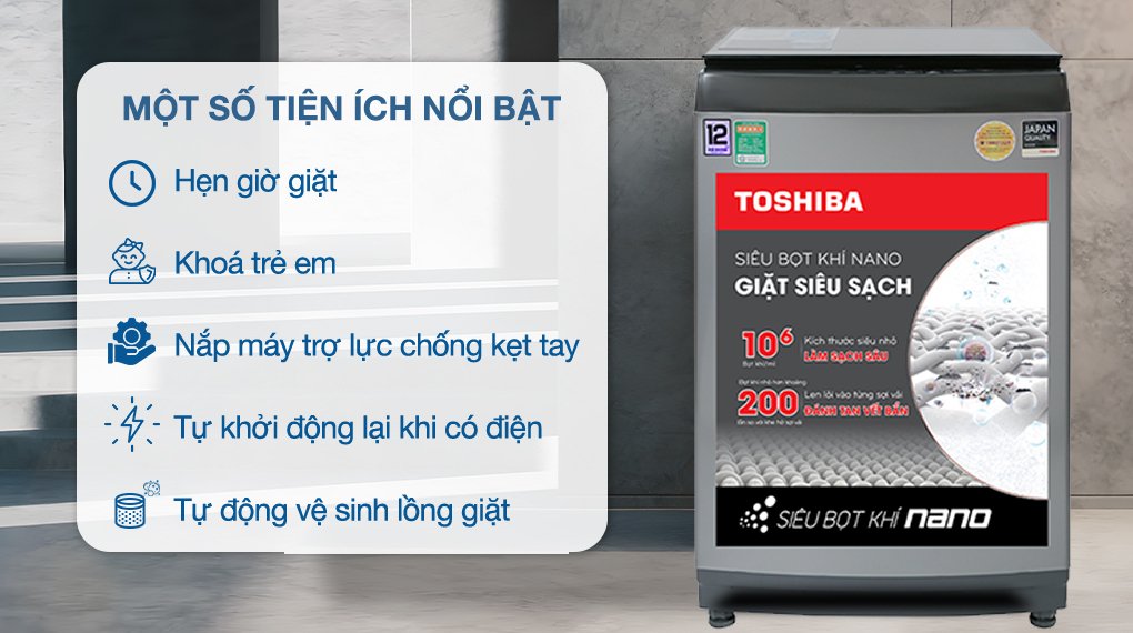 máy giặt toshiba inverter 12 kg aw-duk1300kv(sg)