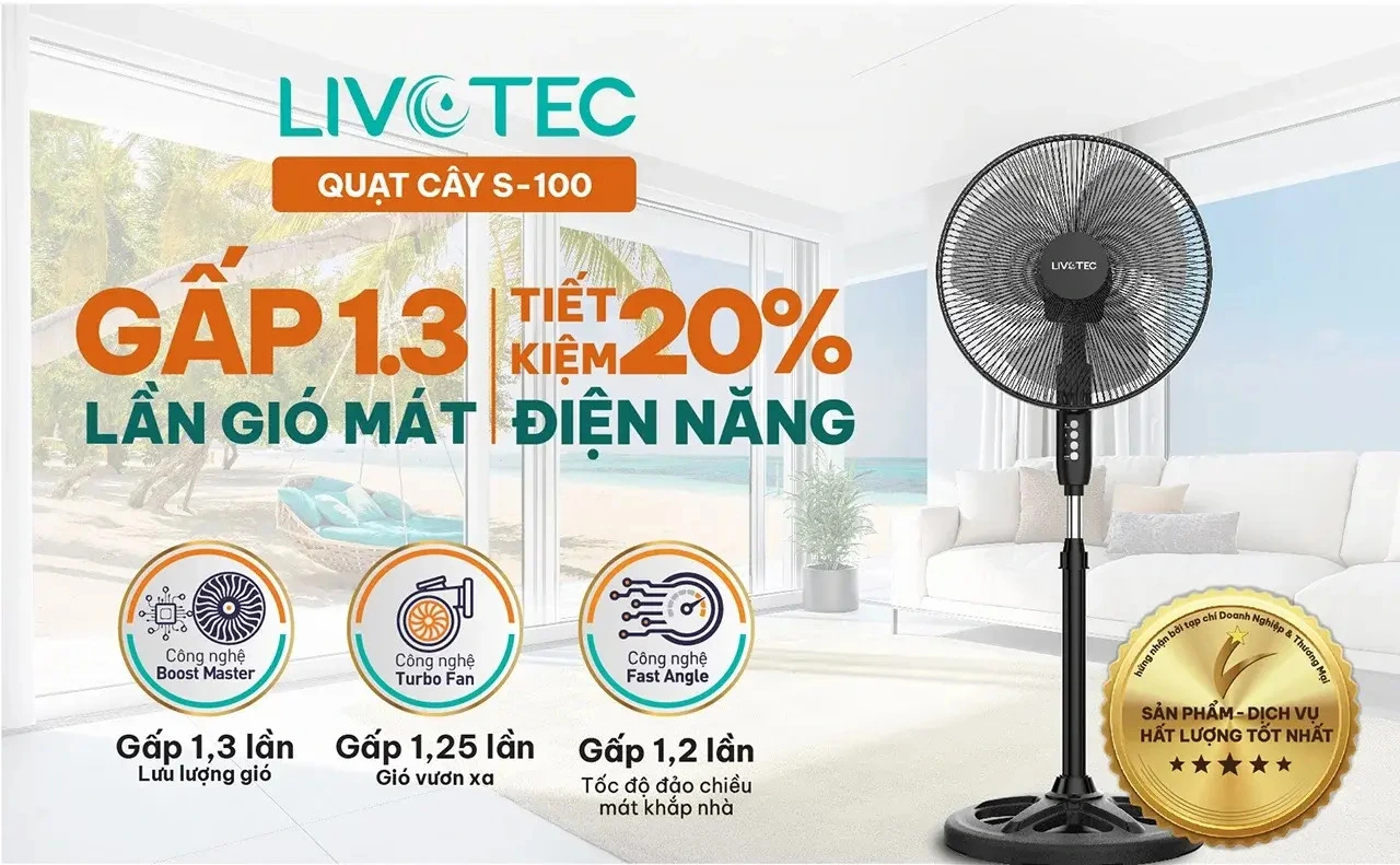 quạt cây livotec s-100