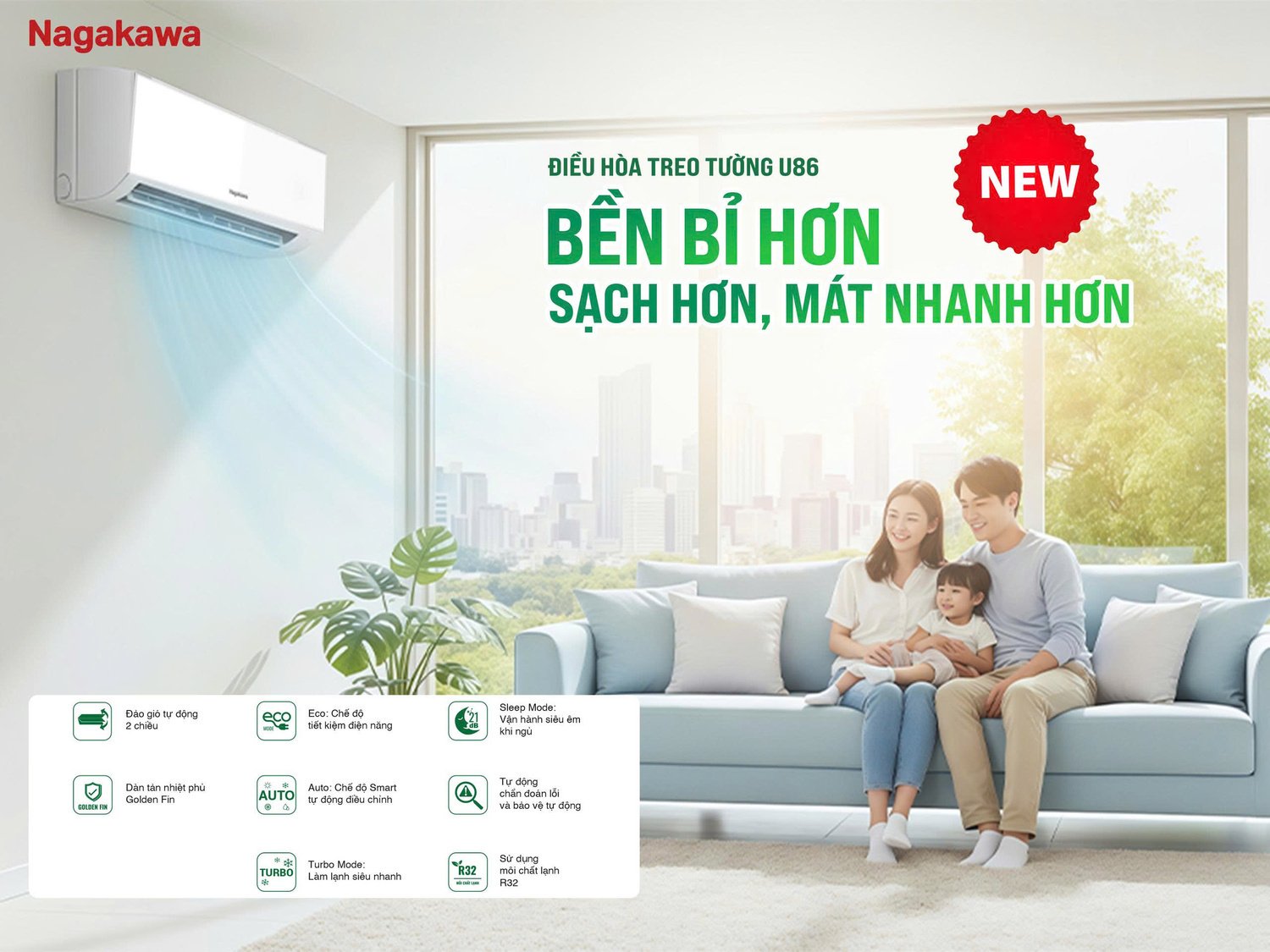 máy lạnh nagakawa 2.5hp ns-c24r2u86