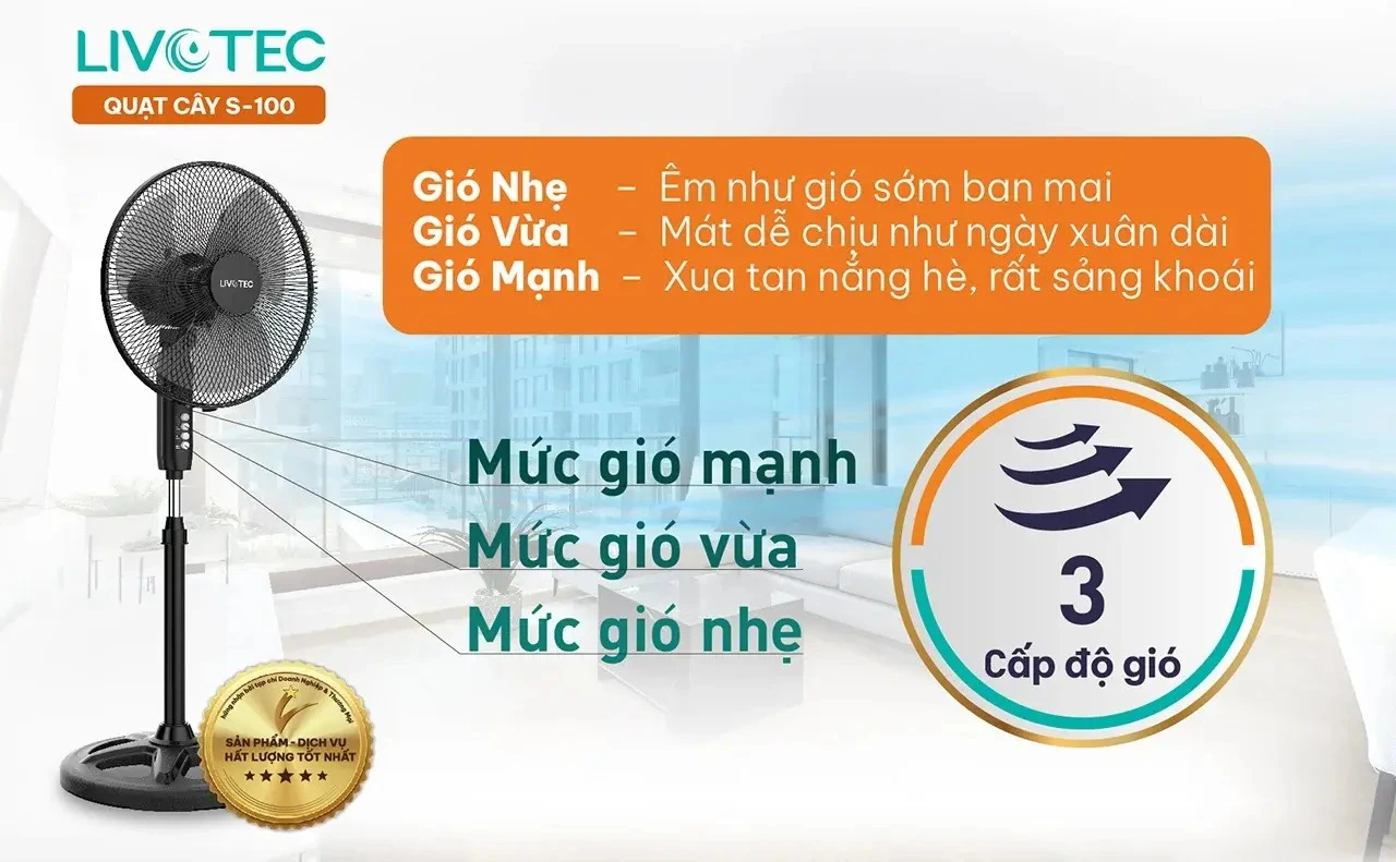 quạt cây livotec s-100