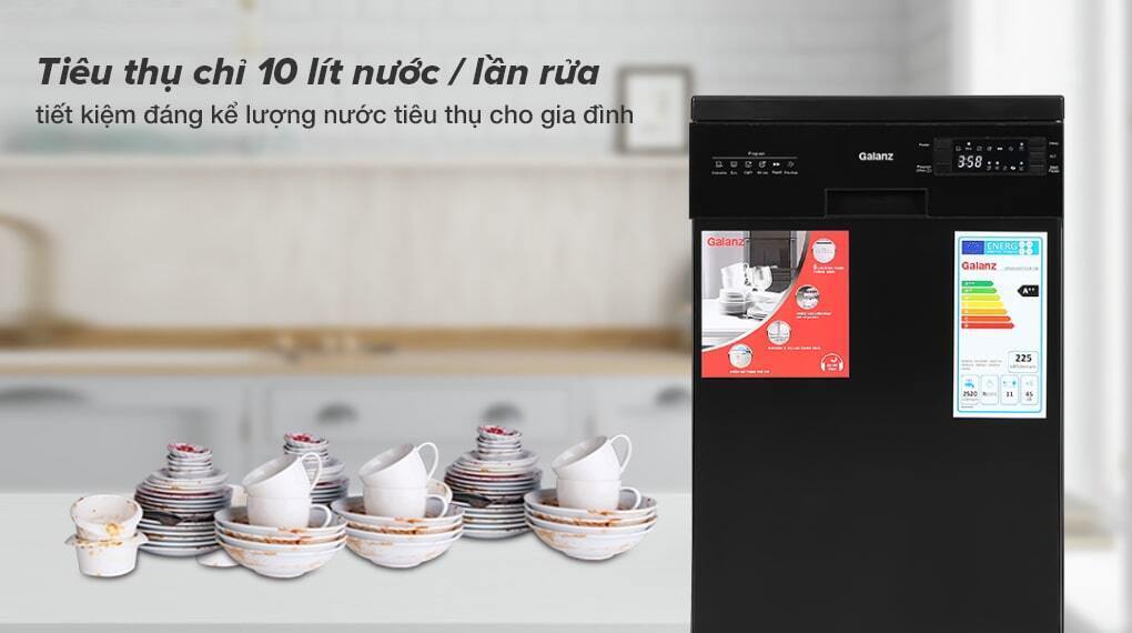 máy rửa chén độc lập galanz w45a3a401s-0e1(b)