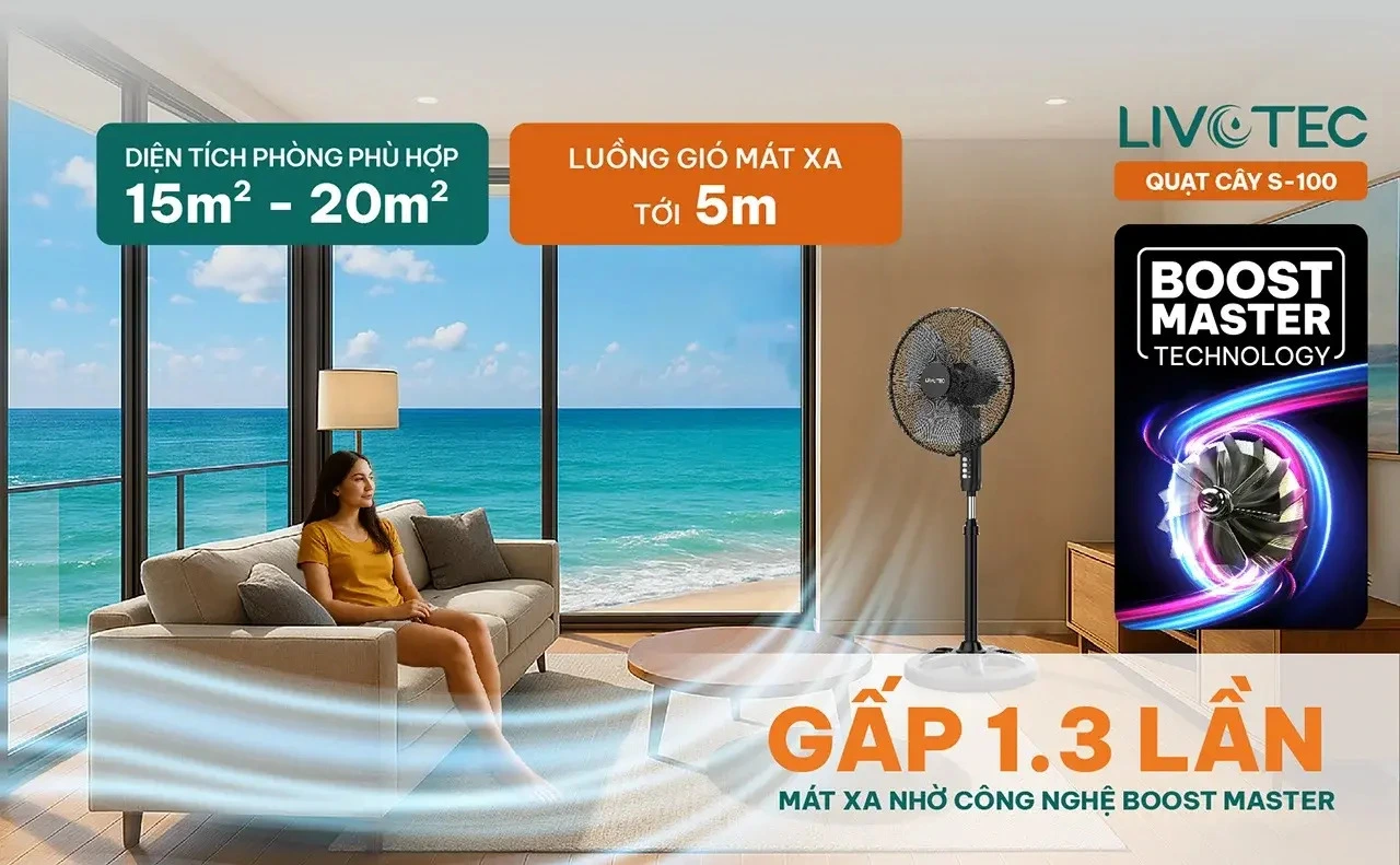 quạt cây livotec s-100