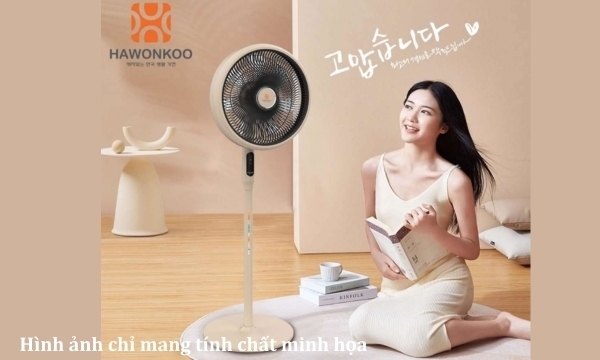 quạt đứng hawonkoo fdh-012-speed24 xám