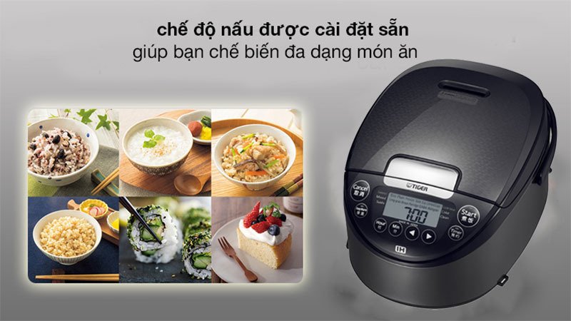 nồi cơm điện cao tần tiger 1 lít jpw-g10w-hd