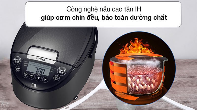 nồi cơm điện cao tần tiger 1 lít jpw-g10w-hd