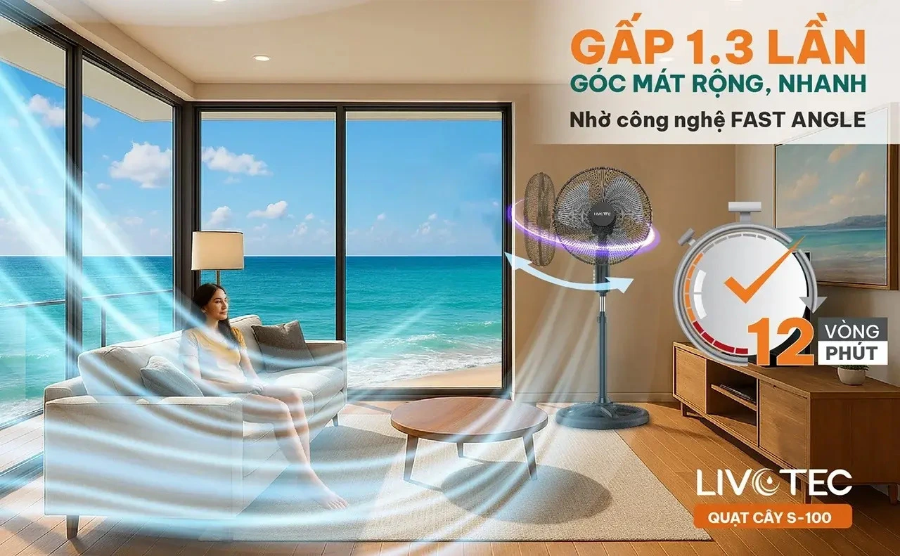 quạt cây livotec s-100