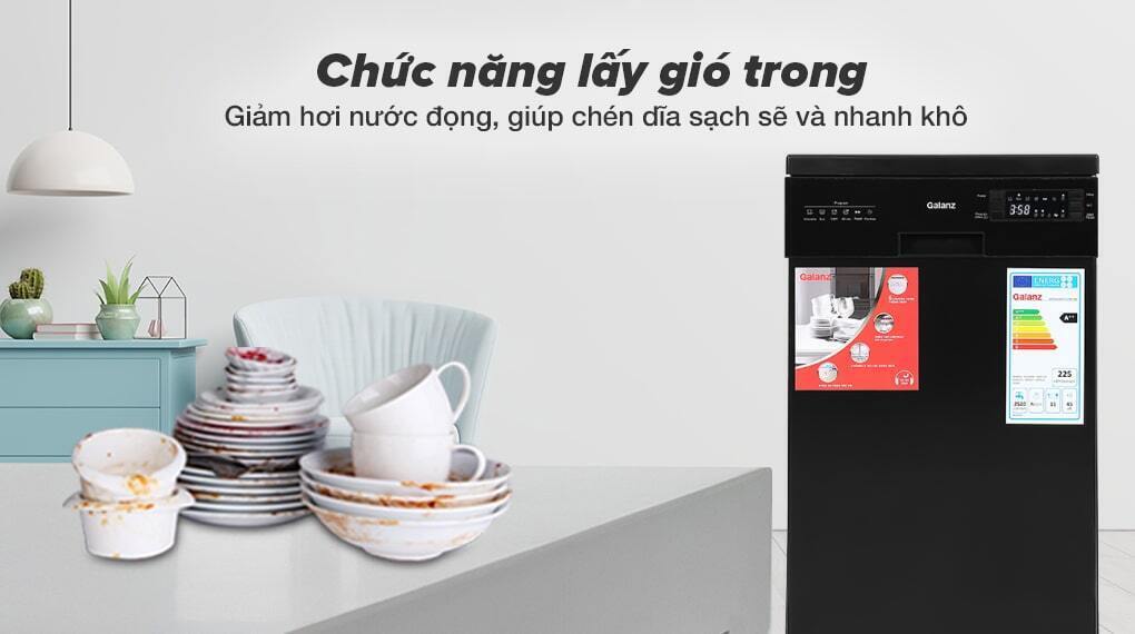 máy rửa chén độc lập galanz w45a3a401s-0e1(b)