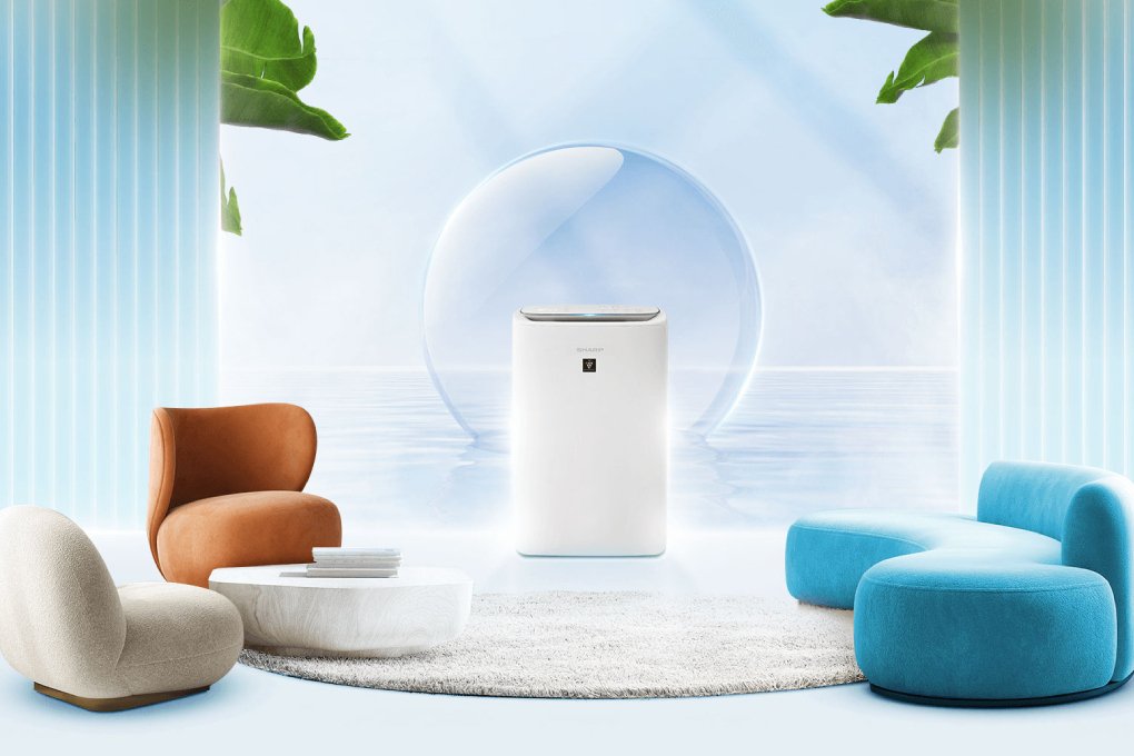 máy lọc không khí tạo ẩm sharp ki-n40v-w 29w