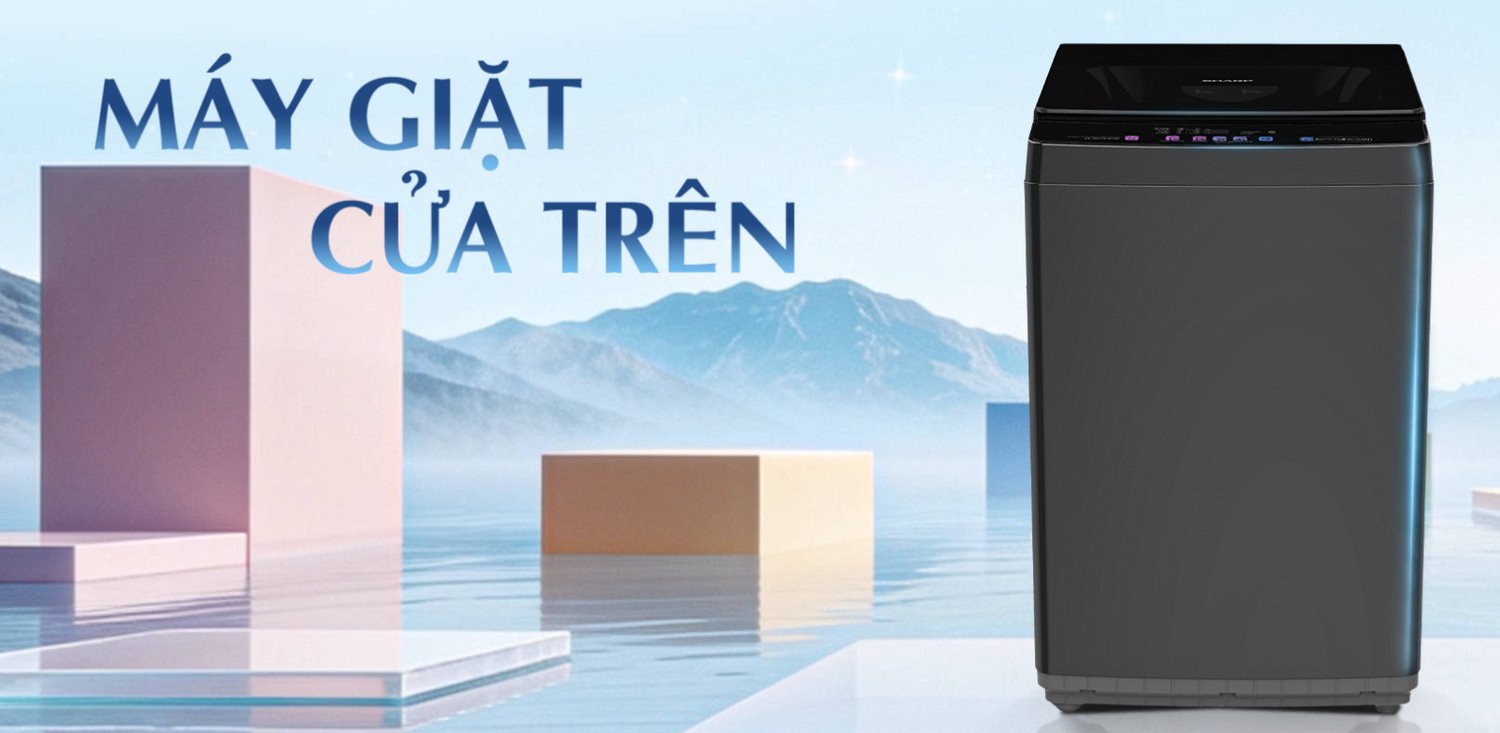máy giặt sharp 12 kg es-tn121en-dg