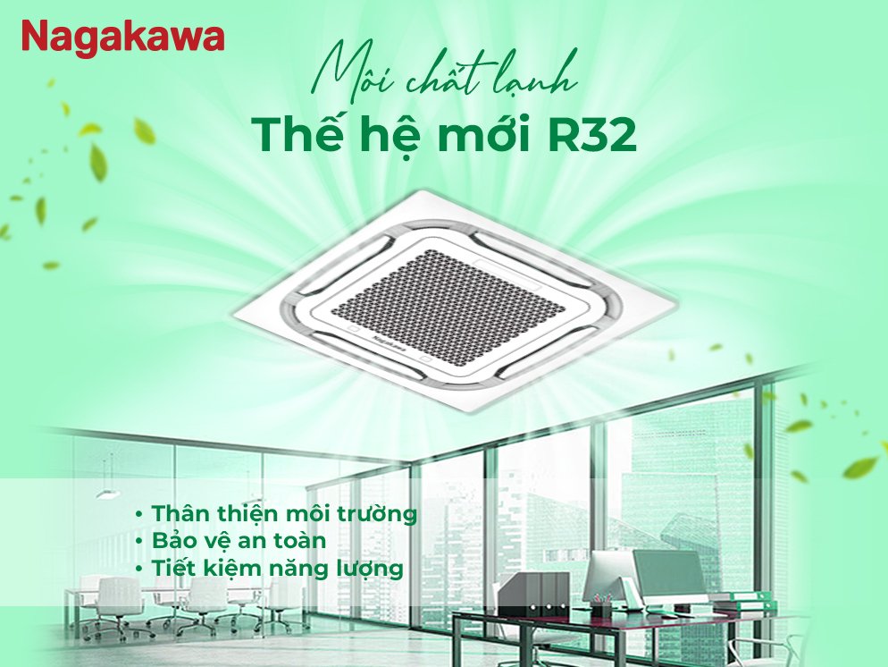 máy lạnh âm trần nagakawa inverter 4 hp nit-c36r2u35 (3 pha)