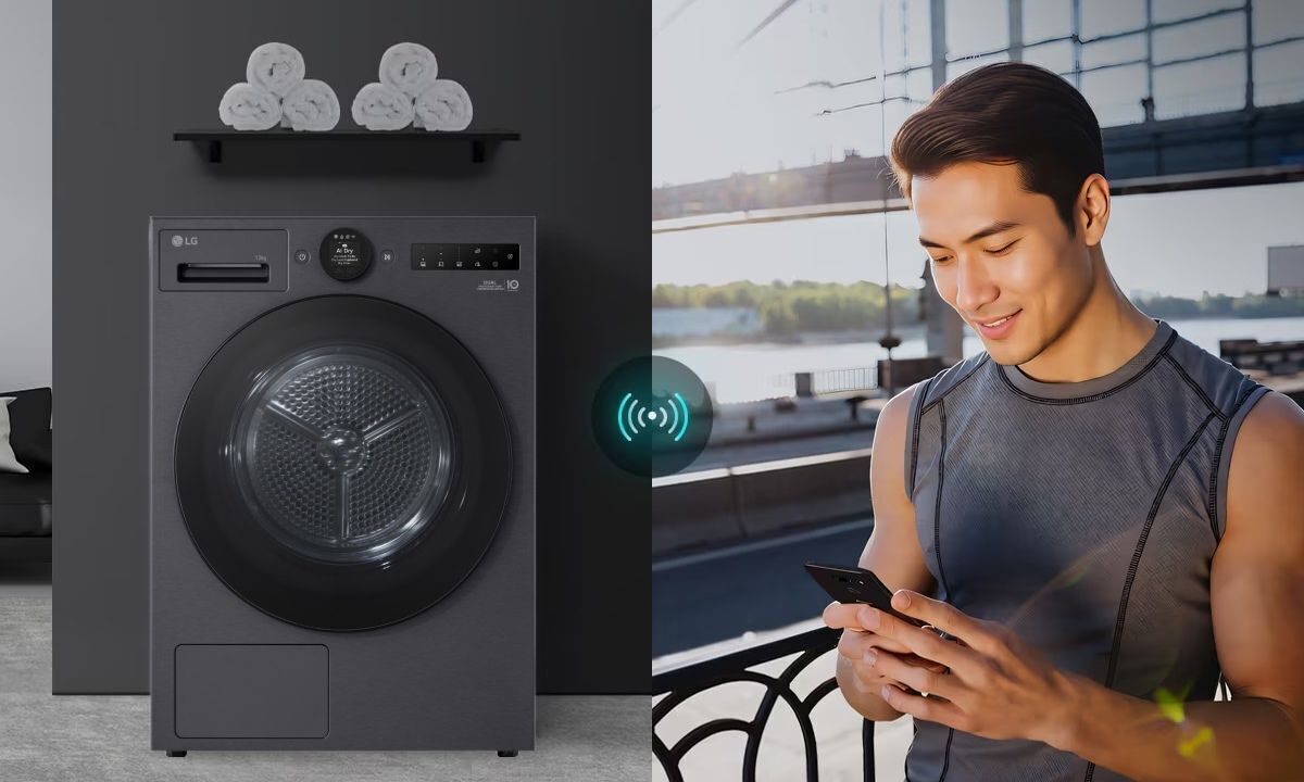 máy sấy bơm nhiệt lg 12 kg rx12vhp3k