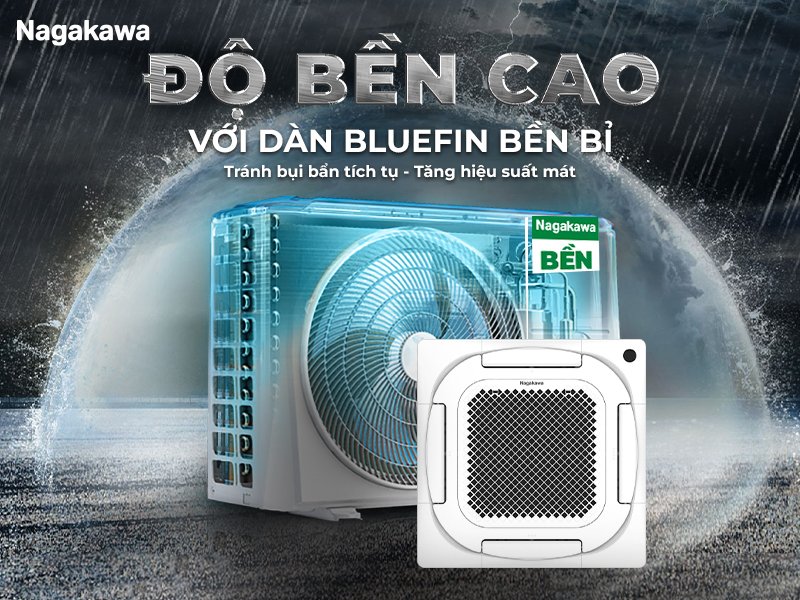 máy lạnh âm trần nagakawa inverter 4 hp nit-c36r2u35 (3 pha)