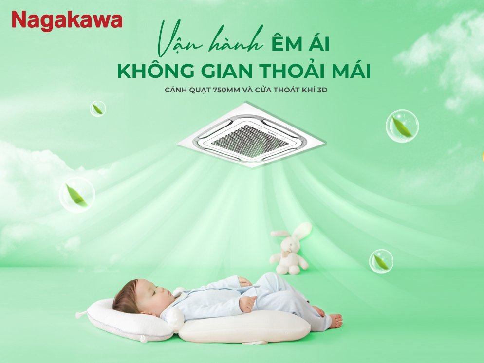 máy lạnh âm trần nagakawa inverter 4 hp nit-c36r2u35 (3 pha)