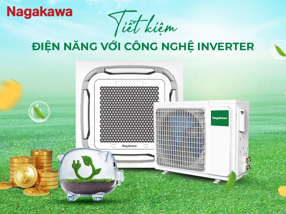 máy lạnh âm trần nagakawa inverter 4 hp nit-c36r2u35 (3 pha)