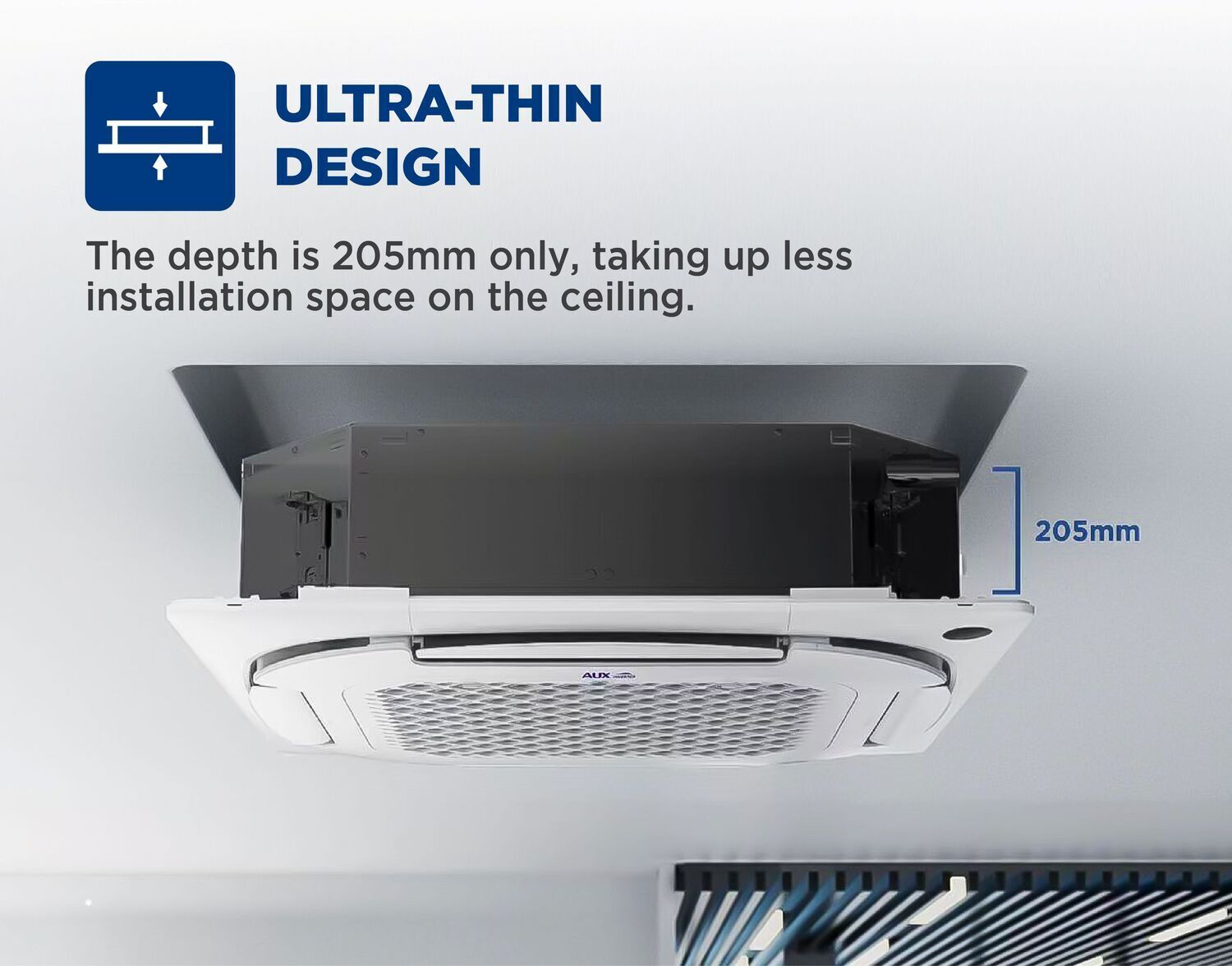 máy lạnh âm trần aux inverter 3.0hp alca-c30/4dr3qab