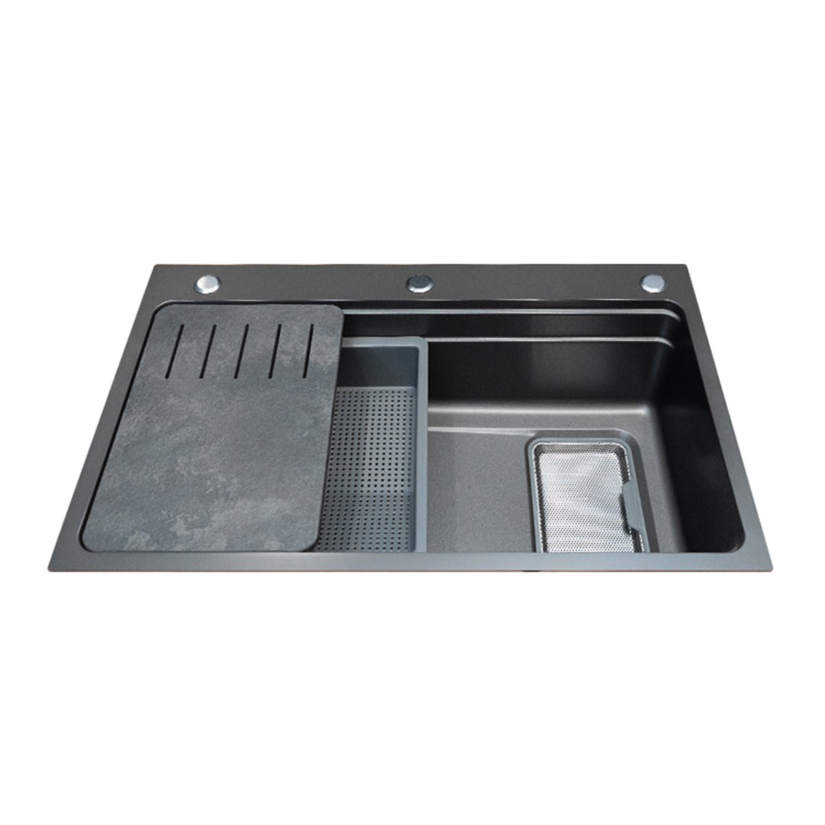 chậu rửa malloca ms7750gr và phụ kiện chính hãng
