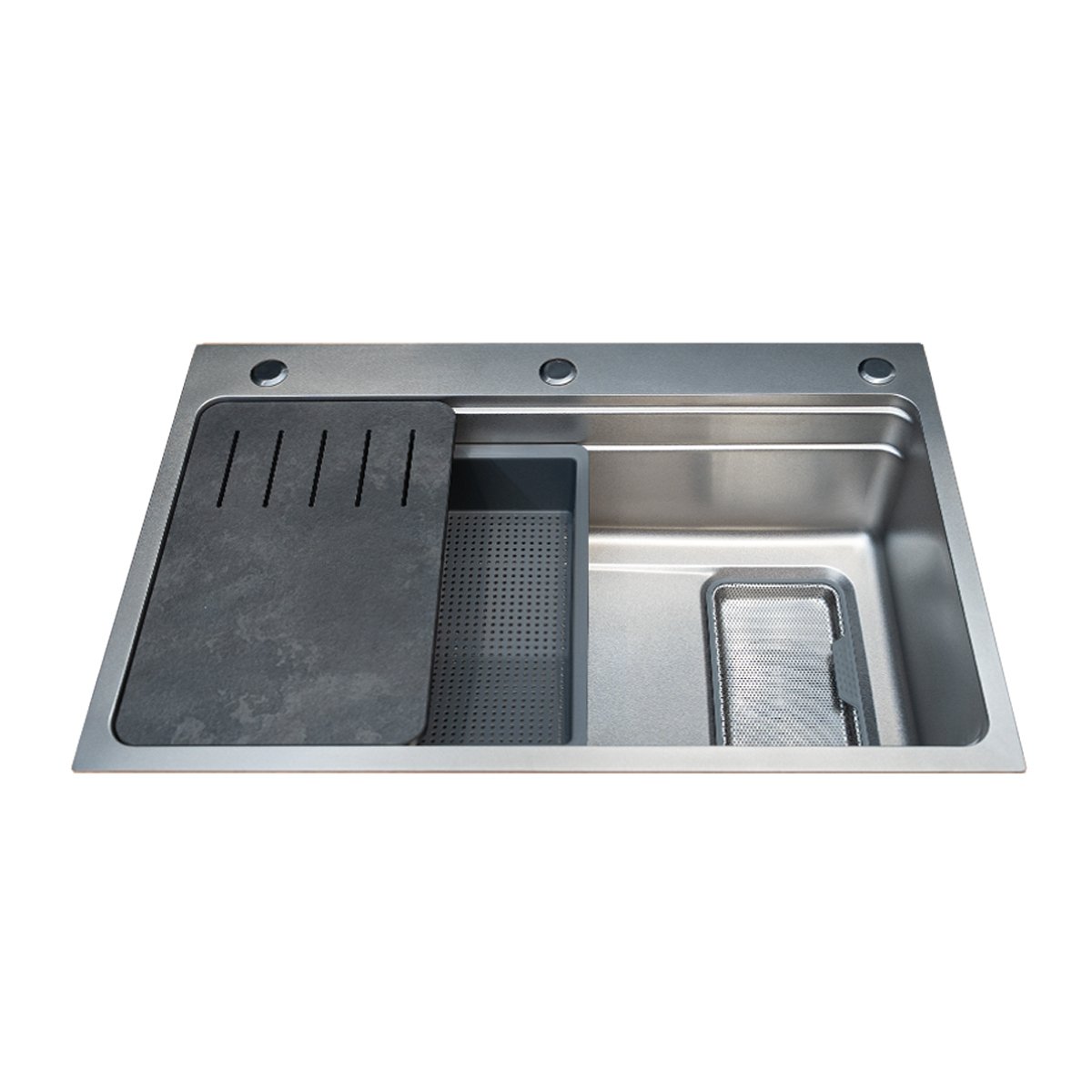 chậu rửa malloca ms7750si và phụ kiện chính hãng