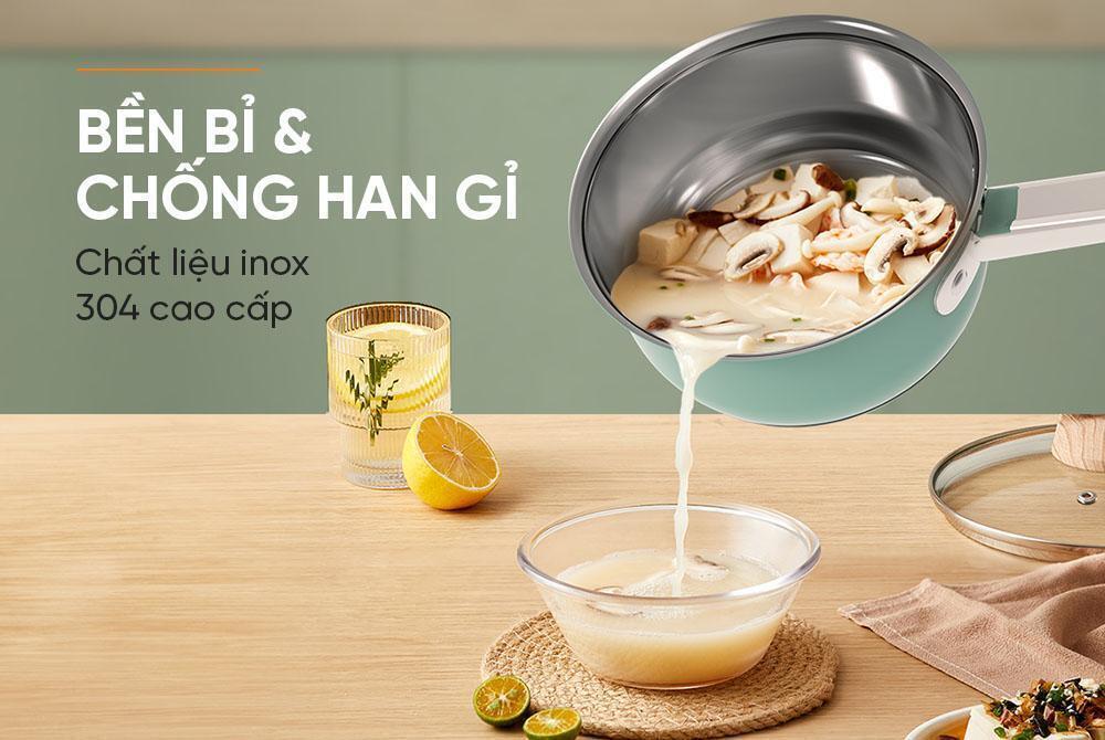 bộ nồi chảo inox 304 sunhouse shg608