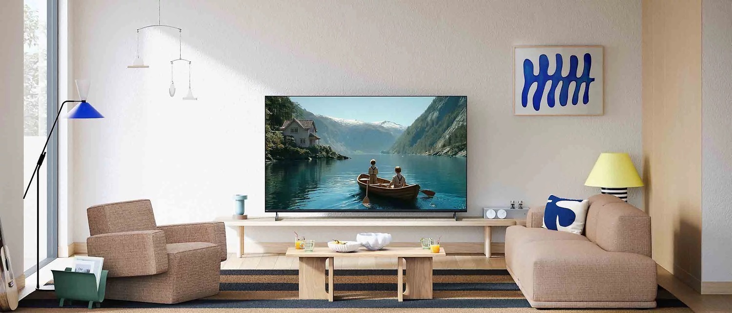 google tivi sony bravia 3 ii k-55xr30m2 thiết kế viền mỏng trong phòng khách hiện đại