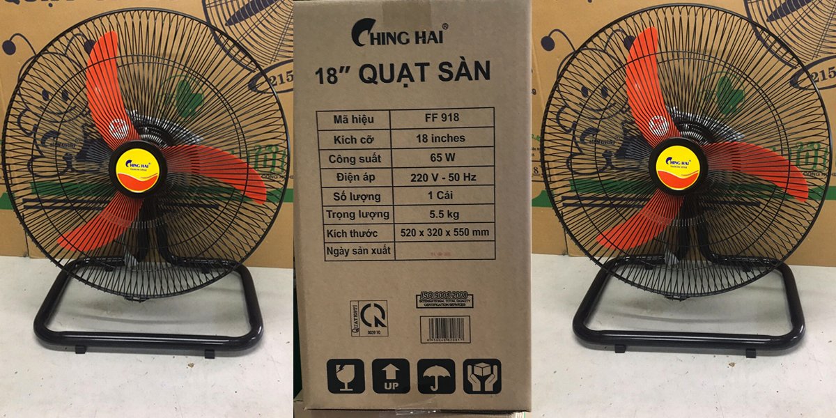 quạt sàn công nghiệp ching hai ff918