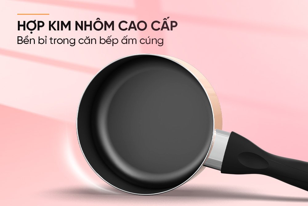 bộ chảo quánh chống dính baby sunhouse shg14bb