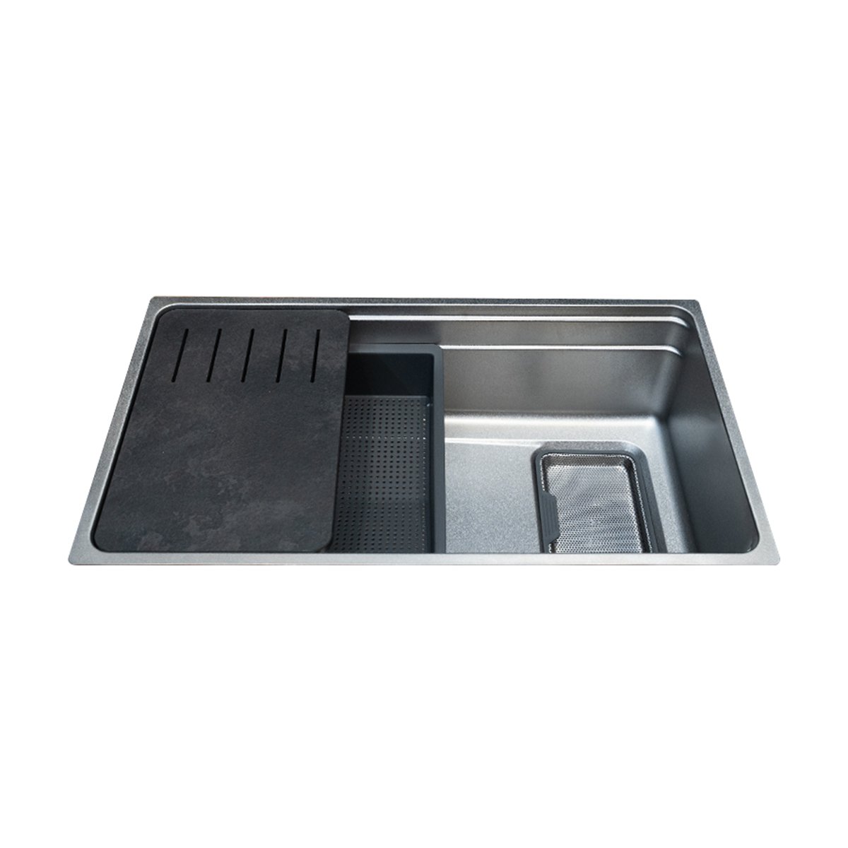 chậu rửa malloca ms7743si và phụ kiện chính hãng