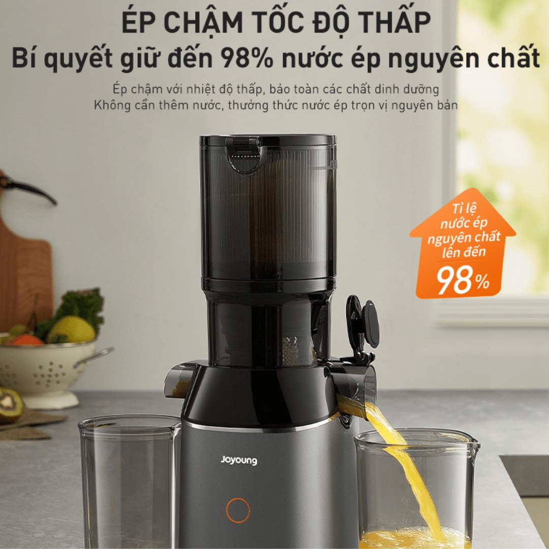 máy ép chậm joyoung jsj-868 ống tiếp liệu 110mm