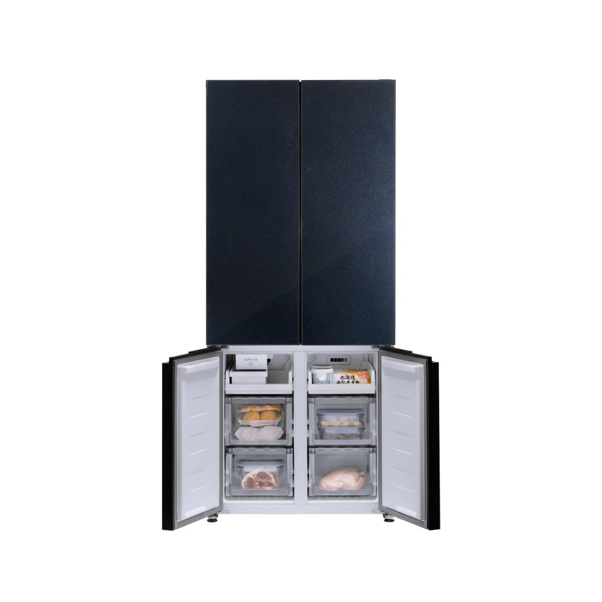 thiết kế bốn cánh tủ lạnh panasonic nr-xz590hgkv