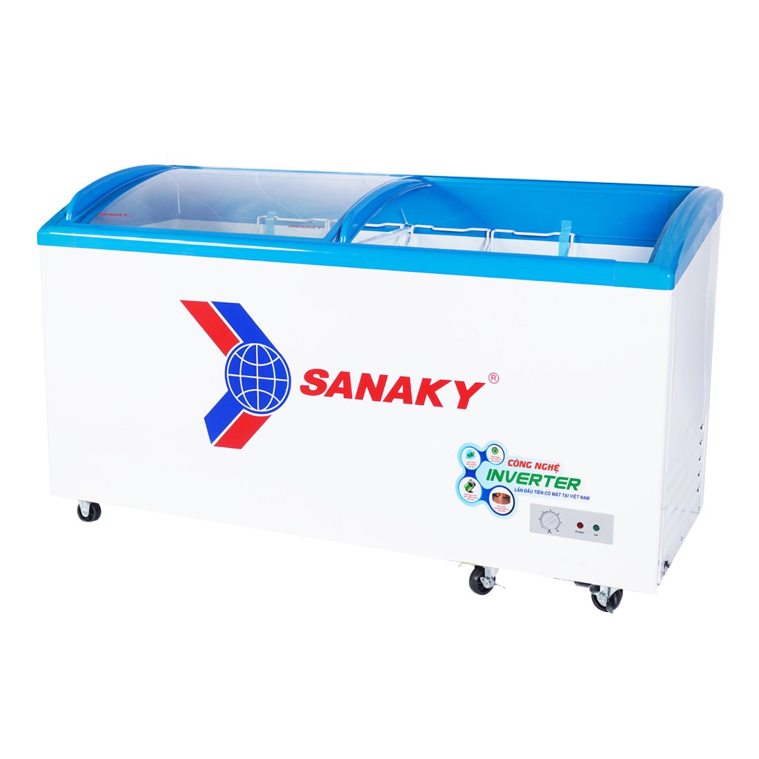 tủ đông trưng bày mặt kính cong sanaky vh-6899k3