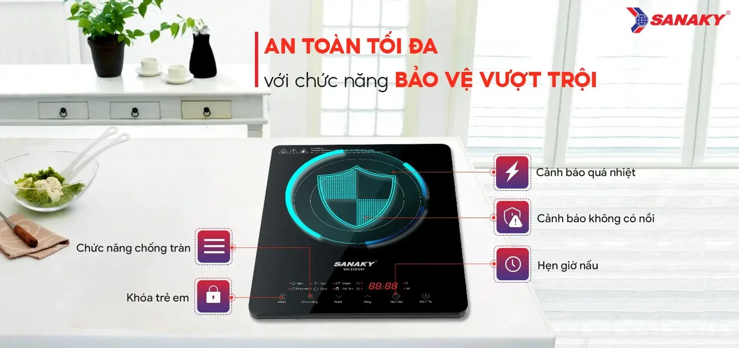 bếp từ đơn sanaky vh-3101hy